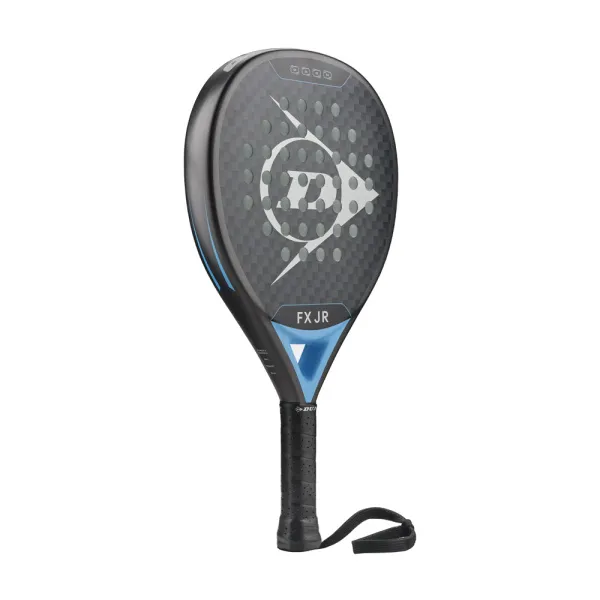 Ракетка для падела Dunlop FX Jr, 10370738, для юниоров, гибрид, графит, черно-голубой за 11&nbsp;019.40 ₽ в Петрозаводске