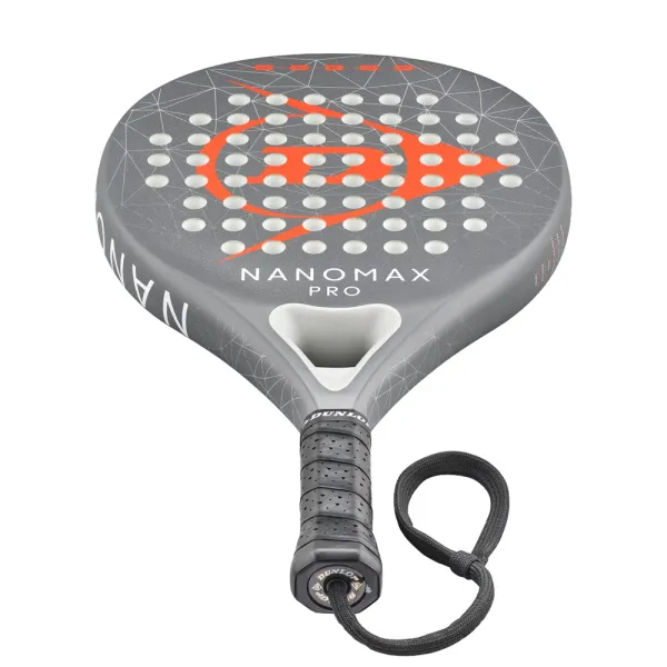 Ракетка для падела Dunlop Nanomax Pro, 10370739, для профессионалов, карбон,серо-оранжевый за 17&nbsp;248.20 ₽ в Петрозаводске