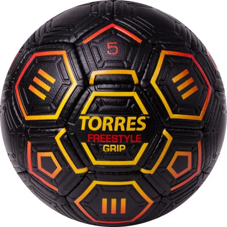 Мяч футб. TORRES Freestyle Grip, F323765, р.5, 32 панели. PU, ручная сшивка, черно-желт-красн за 2&nbsp;070.60 ₽ купить в Петрозаводске