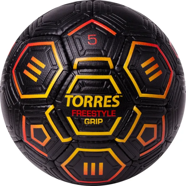 Мяч футб. TORRES Freestyle Grip, F323765, р.5, 32 панели. PU, ручная сшивка, черно-желт-красн за 2&nbsp;070.60 ₽ в Петрозаводске