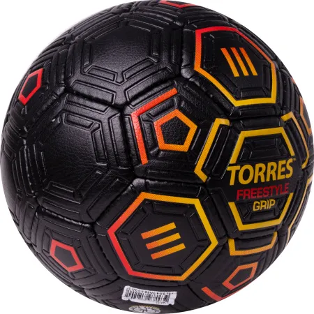Мяч футб. TORRES Freestyle Grip, F323765, р.5, 32 панели. PU, ручная сшивка, черно-желт-красн за 2&nbsp;070.60 ₽ купить в Петрозаводске