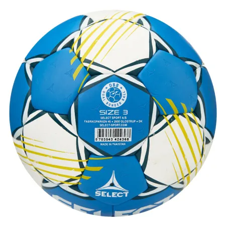 Мяч ганд. SELECT HB FORCE DB V25, 1622858205, Senior (р.3), EHF Appr,ПУ, гибр.сш., сине-белый за 8&nbsp;438.80 ₽ купить в Петрозаводске