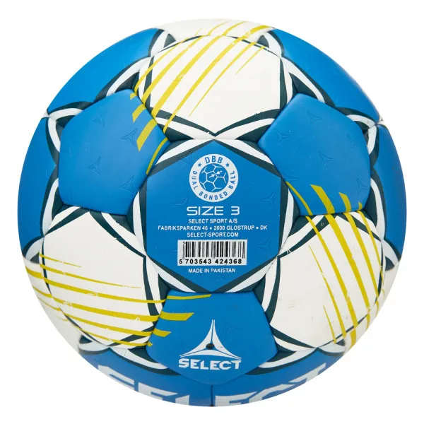 Мяч ганд. SELECT HB FORCE DB V25, 1622858205, Senior (р.3), EHF Appr,ПУ, гибр.сш., сине-белый за 8&nbsp;438.80 ₽ в Петрозаводске