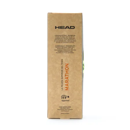 Мяч теннисный HEAD Marathon 3B, 578183, крафт. упак.3шт, без давления, фетр, нат.резина,желтый за 1&nbsp;055.70 ₽ купить в Петрозаводске