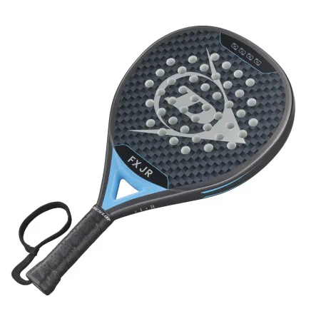 Ракетка для падела Dunlop FX Jr, 10370738, для юниоров, гибрид, графит, черно-голубой за 11&nbsp;019.40 ₽ купить в Петрозаводске