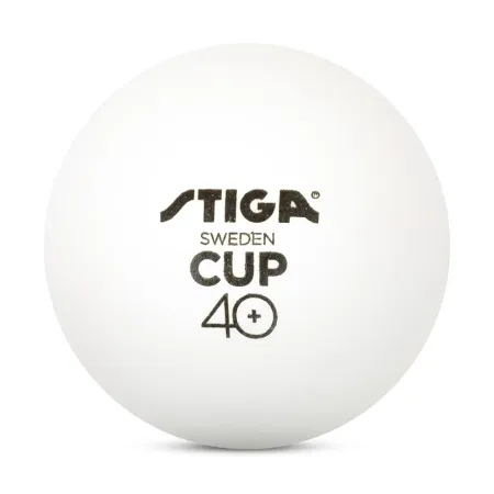 Мяч для наст. тенниса Stiga Cup ABS, 1110-2510-12, диам.40+мм, пластик, упак. 12 шт, белый за 1&nbsp;774.80 ₽ купить в Петрозаводске