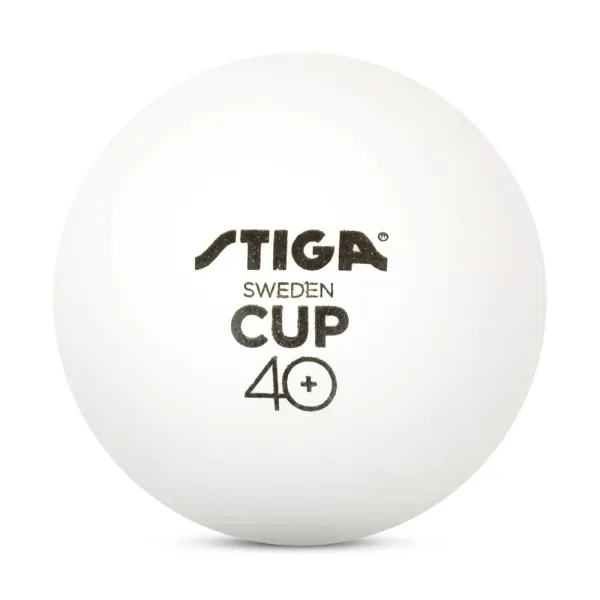 Мяч для наст. тенниса Stiga Cup ABS, 1110-2510-12, диам.40+мм, пластик, упак. 12 шт, белый за 1&nbsp;774.80 ₽ в Петрозаводске