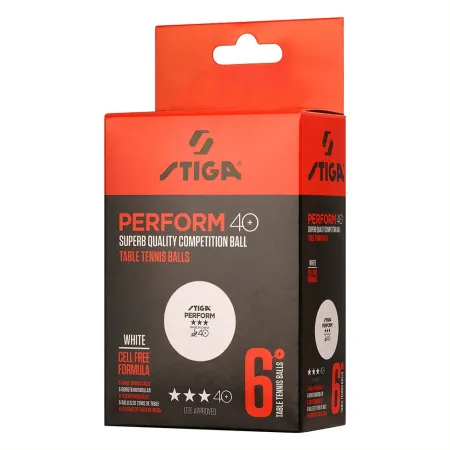 Мяч для наст. тенниса Stiga Perform 3***, 40+, 1113-2110-06, пластик, ITTF Appr., уп.6 шт, бел за 2&nbsp;121.60 ₽ купить в Петрозаводске