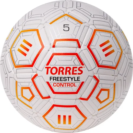 Мяч футб. TORRES Freestyle Control, F3231765, р.5, 32 п.,PU-Microfi, термосшив., бело-оран-сереб за 3&nbsp;464.60 ₽ купить в Петрозаводске