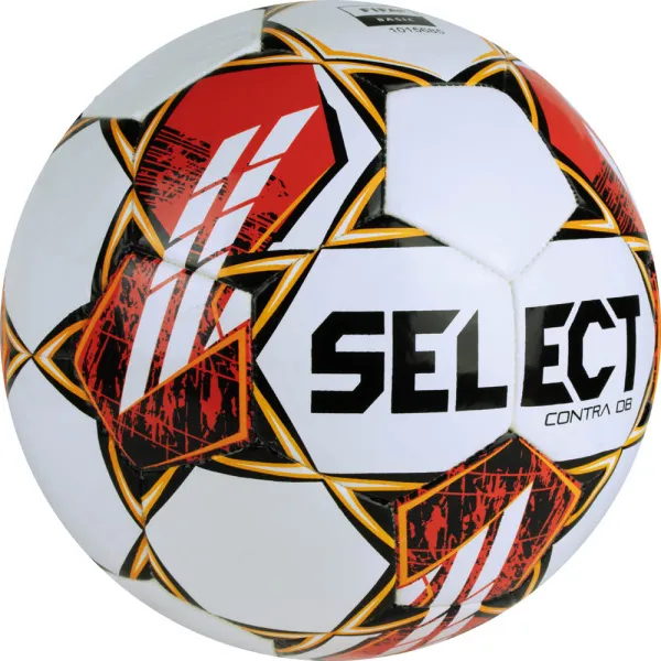 Мяч футб. SELECT Contra DB V23, 0854160300, р.4, FIFA Basic, 32 пан, ПУ, гибрид.сш, бел-чер-красн за 4&nbsp;455.70 ₽ в Петрозаводске