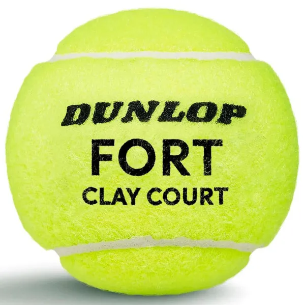 Мяч теннисный Dunlop Fort Clay Court 4B, 601613, уп.4 шт,одобр.ITF и FFT,сукно,нат.резина,желтый за 1&nbsp;812.20 ₽ в Петрозаводске