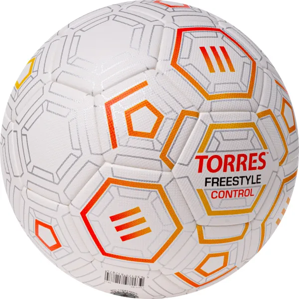 Мяч футб. TORRES Freestyle Control, F3231765, р.5, 32 п.,PU-Microfi, термосшив., бело-оран-сереб за 3&nbsp;464.60 ₽ в Петрозаводске