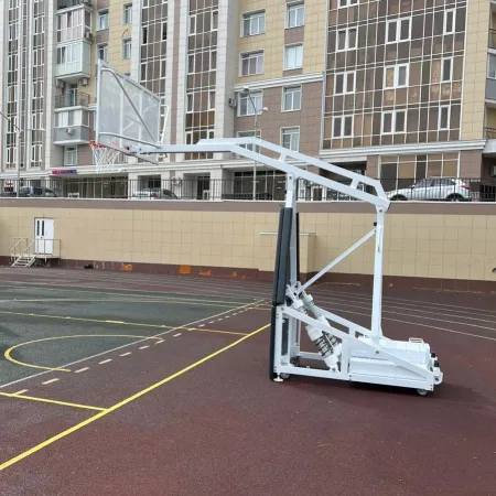 Баскетбольная стойка мобильная складная на пружинах вынос 2,25 м c противовесом ZAVODSPORTA за 530&nbsp;660 ₽ купить в Петрозаводске