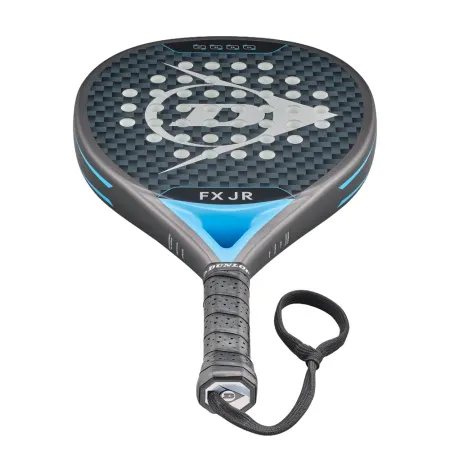 Ракетка для падела Dunlop FX Jr, 10370738, для юниоров, гибрид, графит, черно-голубой за 11&nbsp;019.40 ₽ купить в Петрозаводске