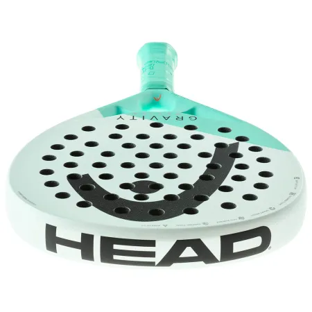 Ракетка для падела HEAD Gravity Motion, 224014, для продвинутых игроков, карбон, бело-бирюзовый за 23&nbsp;604.50 ₽ купить в Петрозаводске