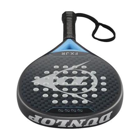 Ракетка для падела Dunlop FX Jr, 10370738, для юниоров, гибрид, графит, черно-голубой за 11&nbsp;019.40 ₽ купить в Петрозаводске