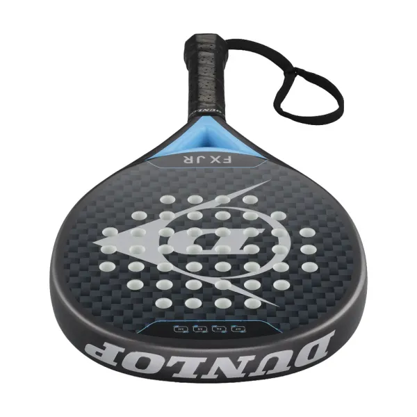 Ракетка для падела Dunlop FX Jr, 10370738, для юниоров, гибрид, графит, черно-голубой за 11&nbsp;019.40 ₽ в Петрозаводске