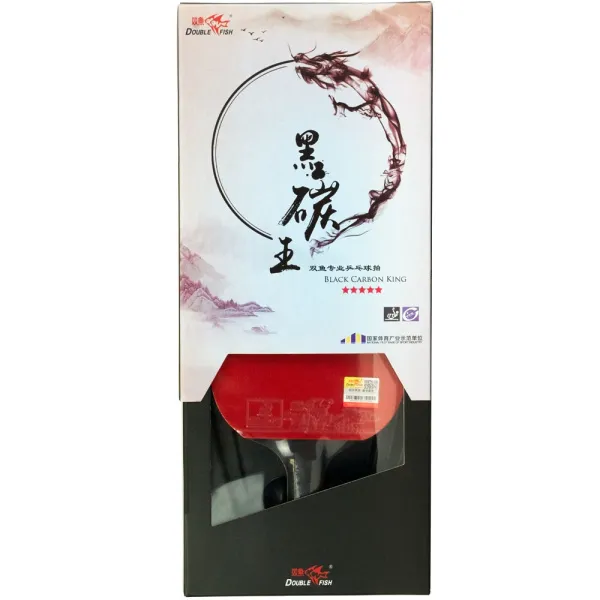 Ракетка для н/т DOUBLE FISH Black Carbon King Racket 5*****, для професс.,ITTF Appr.,накл.2,1,мм за 6&nbsp;434.50 ₽ в Петрозаводске