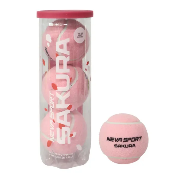 Мяч для падела NS Sakura, UAA2, уп.3 шт, сукно, нат.резина, розовый за 824.50 ₽ в Петрозаводске