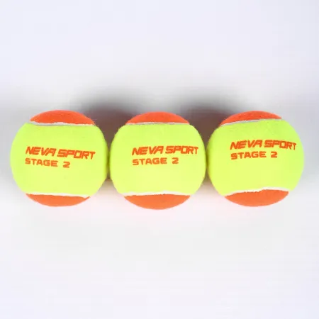 Мяч теннисный детский NS Orange, 5021005, уп.3 шт, резина, шерть, нейлон, желто-оранжевый за 613.70 ₽ купить в Петрозаводске
