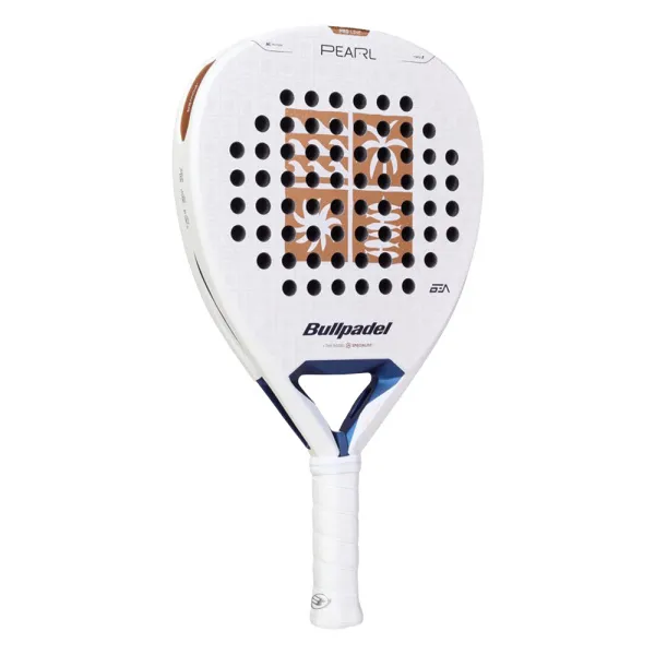Ракетка для падела BULLPADEL Pearl 27, 497249, для проф-в, стекловолокно,карбон, бело-золотистый за 44&nbsp;319 ₽ в Петрозаводске