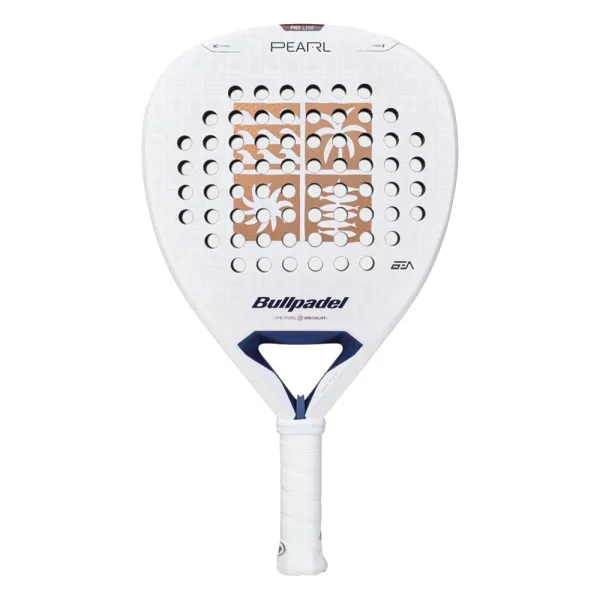 Ракетка для падела BULLPADEL Pearl 27, 497249, для проф-в, стекловолокно,карбон, бело-золотистый за 44&nbsp;319 ₽ в Петрозаводске