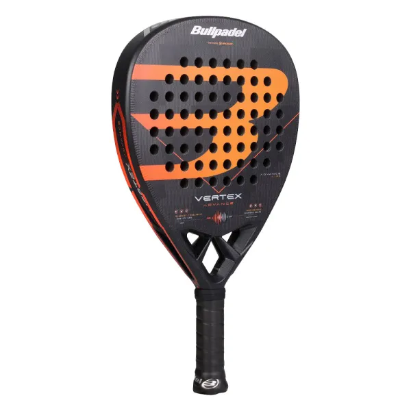 Ракетка для падела BULLPADEL Vertex Advance, 494414, для проф. и любителей, карбон, черно-оранжевый за 21&nbsp;559.40 ₽ в Петрозаводске