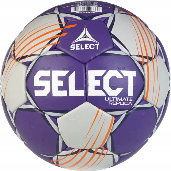 Мяч ганд. SELECT Ultimate Official EHF V24, 1612858999, Senior(р.3), EHF Appr, ПУ, руч.сш, фиол-сер за 15&nbsp;504 ₽ в Петрозаводске
