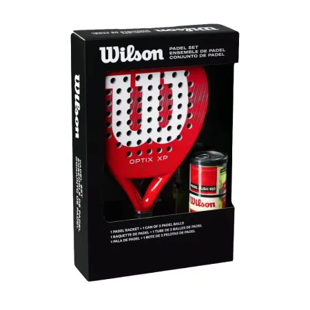 Набор для падела WILSON Optix XP Padel KIT, WR202110U2, ракетка + 3мяча, красный за 20&nbsp;362.60 ₽ купить в Петрозаводске